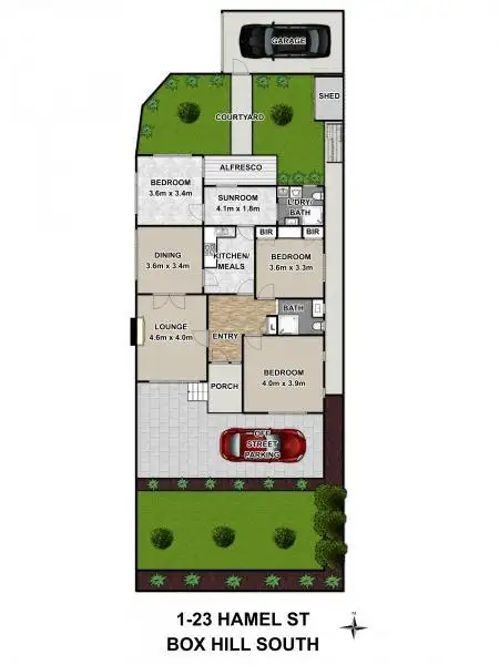 Fifth view of Homely townhouse listing, 1/23 Hamel Street, Box Hill South VIC 3128