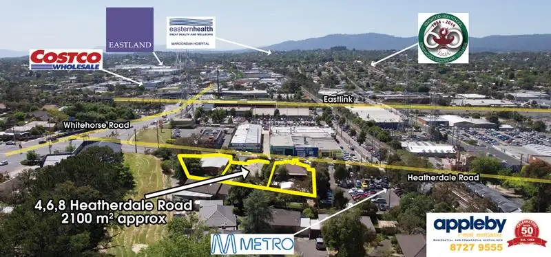Main view of Homely house listing, 4,6 & 8 Heatherdale Road, Mitcham VIC 3132