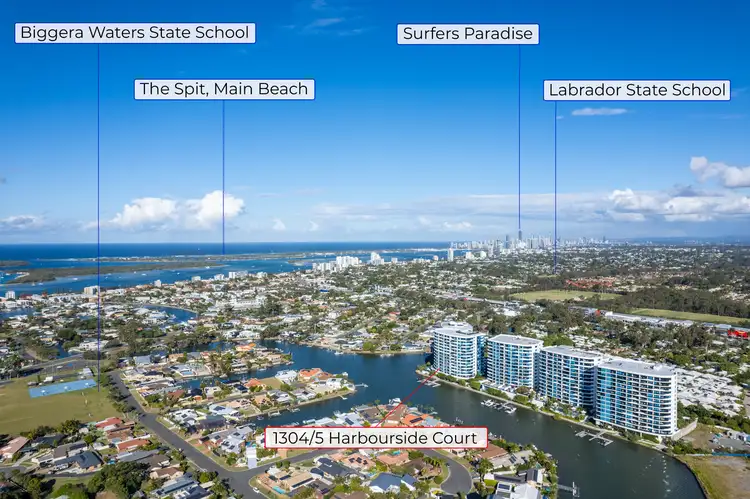 Second view of Homely apartment listing, 1304/5 Harbour Side Court, Biggera Waters QLD 4216