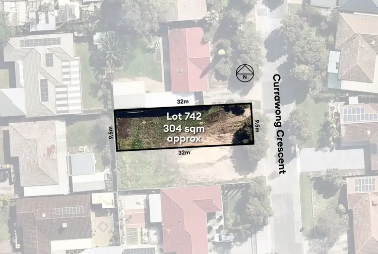 Main view of Homely land listing, LOT 742 Currawong Crescent, Modbury Heights SA 5092