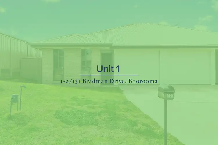 Second view of Homely semi-detached listing, 1-2/131 Bradman Drive, Boorooma NSW 2650