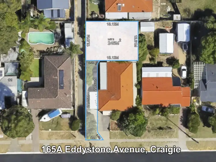 Main view of Homely land listing, 165A Eddystone Avenue, Craigie WA 6025