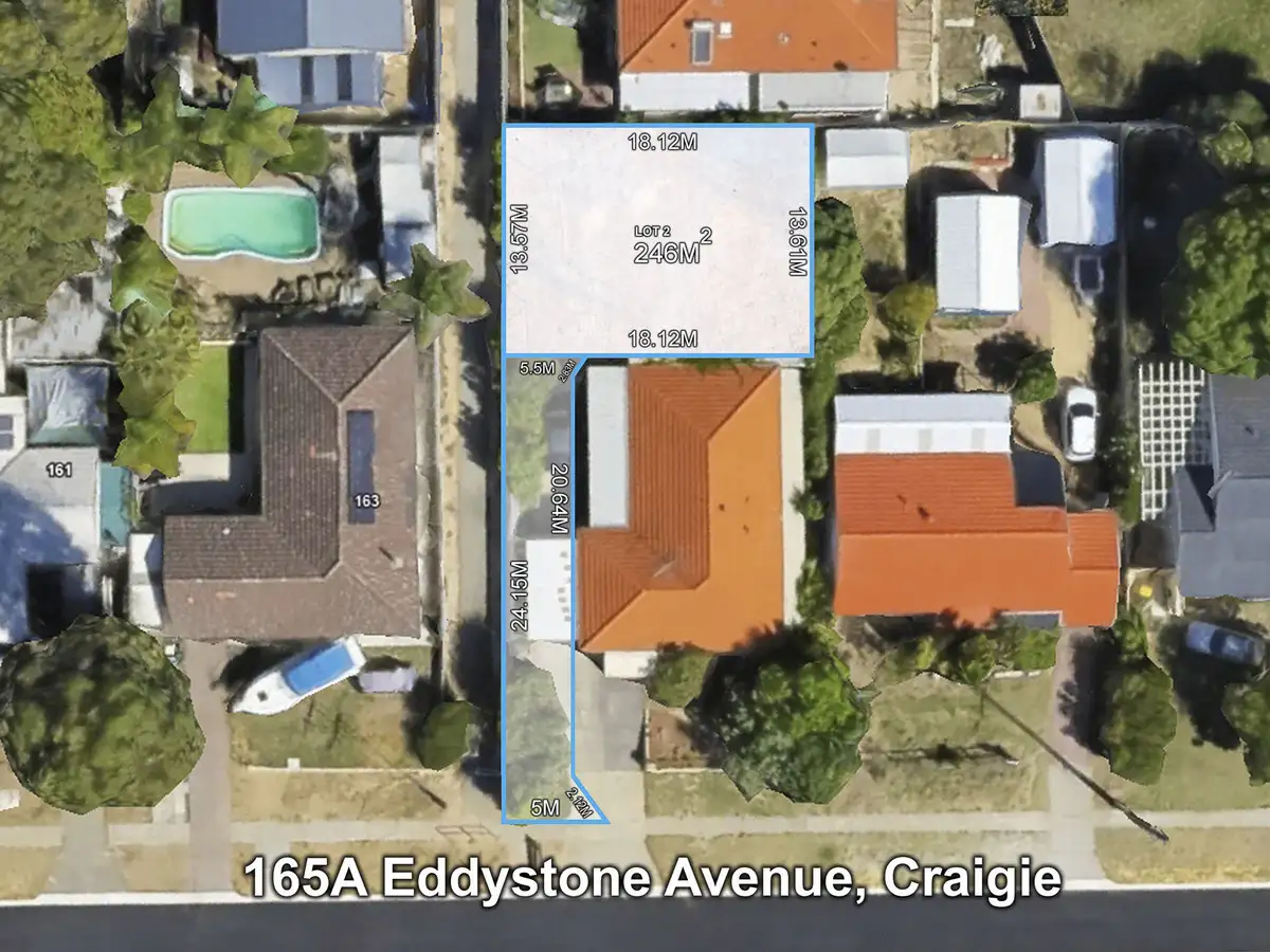 Main view of Homely land listing, 165A Eddystone Avenue, Craigie WA 6025