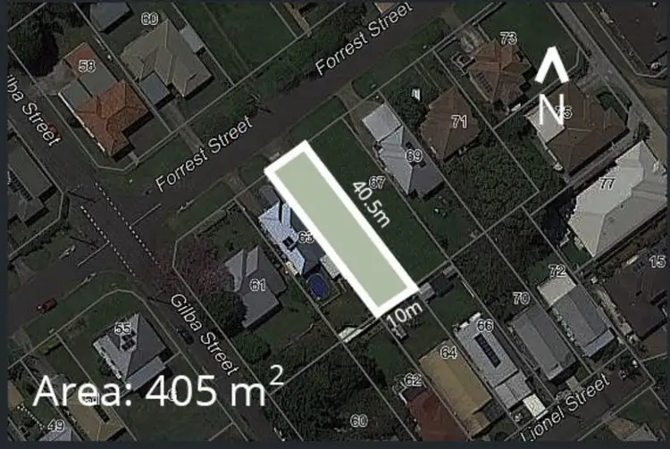 Main view of Homely land listing, 65 Forrest Street, Nudgee QLD 4014