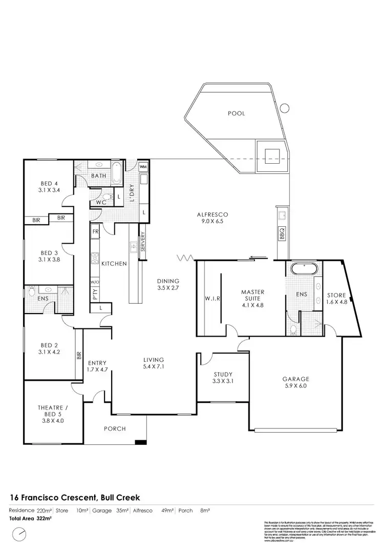 Fifth view of Homely house listing, 16 Francisco Crescent, Bull Creek WA 6149