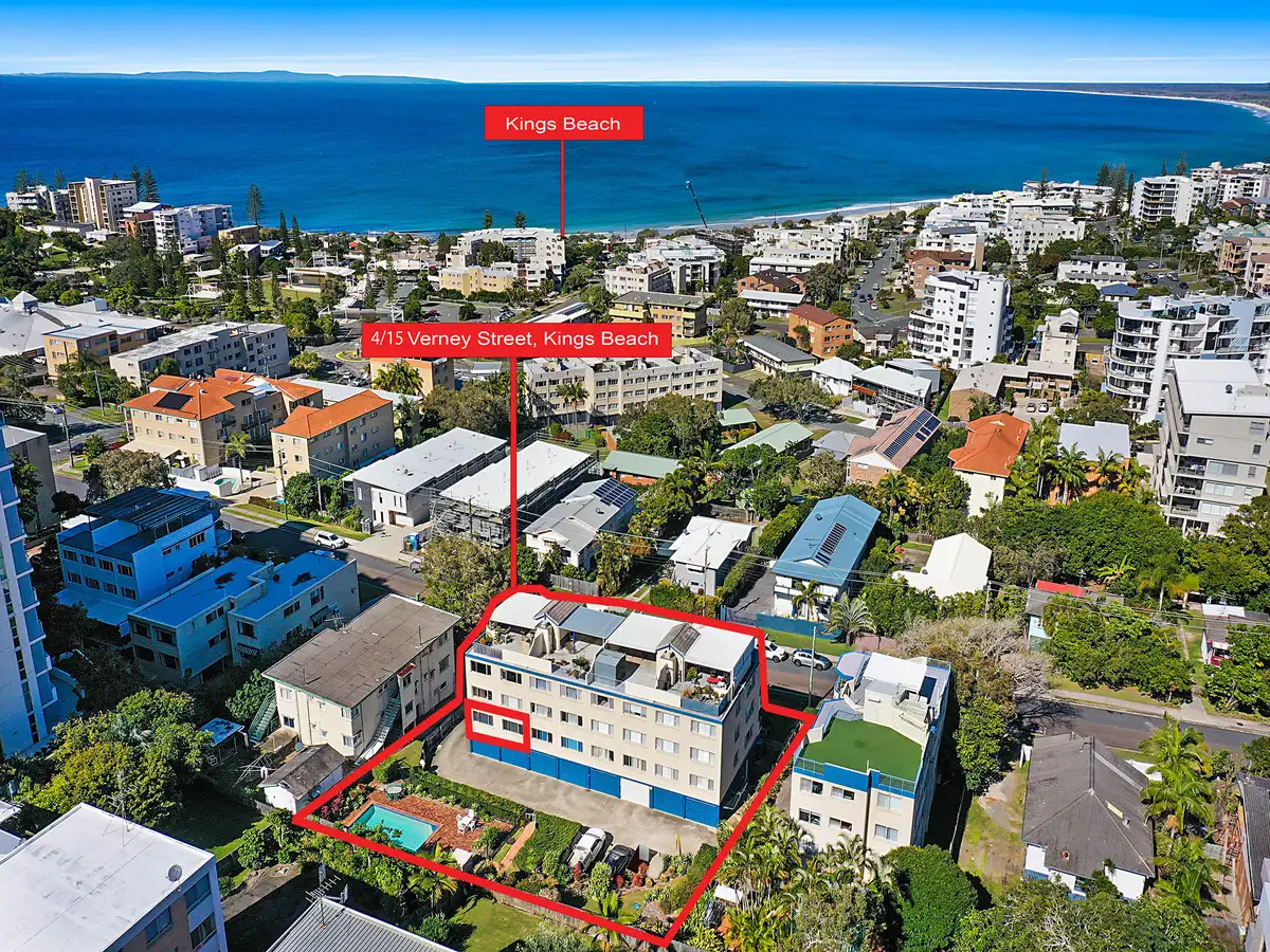 Main view of Homely unit listing, 4/15 Verney Street, Kings Beach QLD 4551