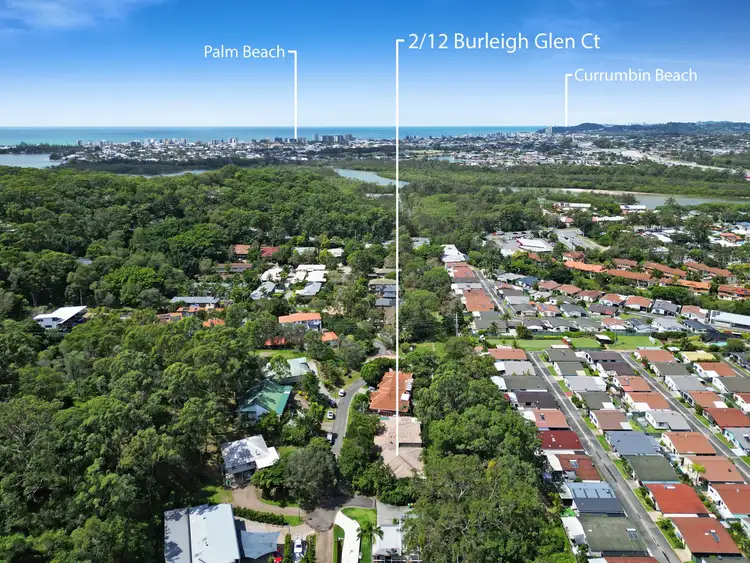 Main view of Homely semi-detached listing, 2/12 Burleigh Glen Court, Burleigh Heads QLD 4220