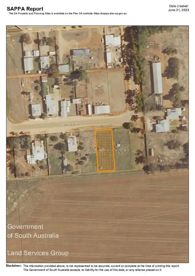 Main view of Homely land listing, LOT 374 Hill St East, Peterborough SA 5422
