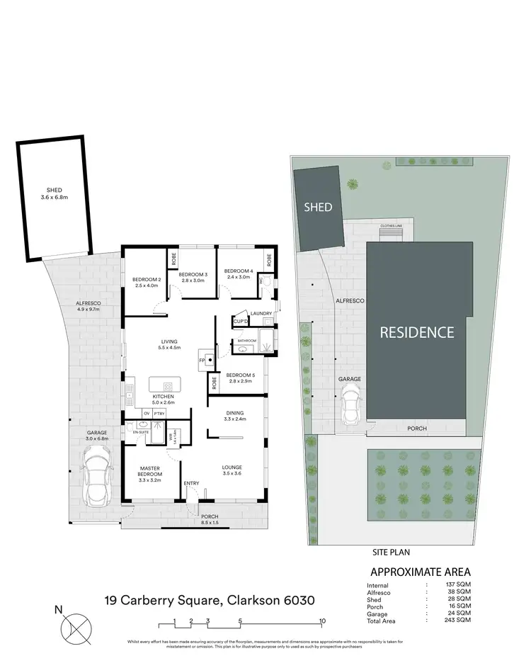 Fourth view of Homely house listing, 19 Carberry Square, Clarkson WA 6030