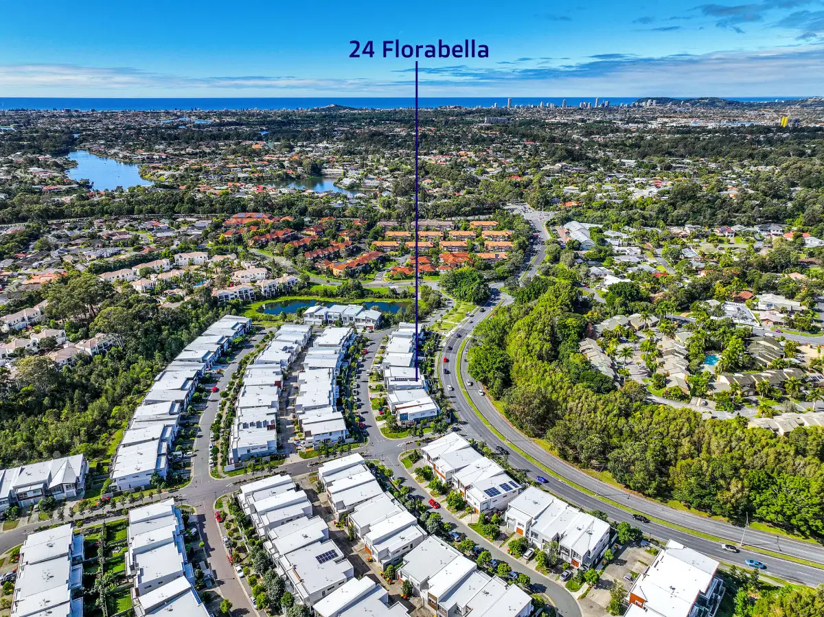 Main view of Homely townhouse listing, 24 Florabella Drive, Robina QLD 4226