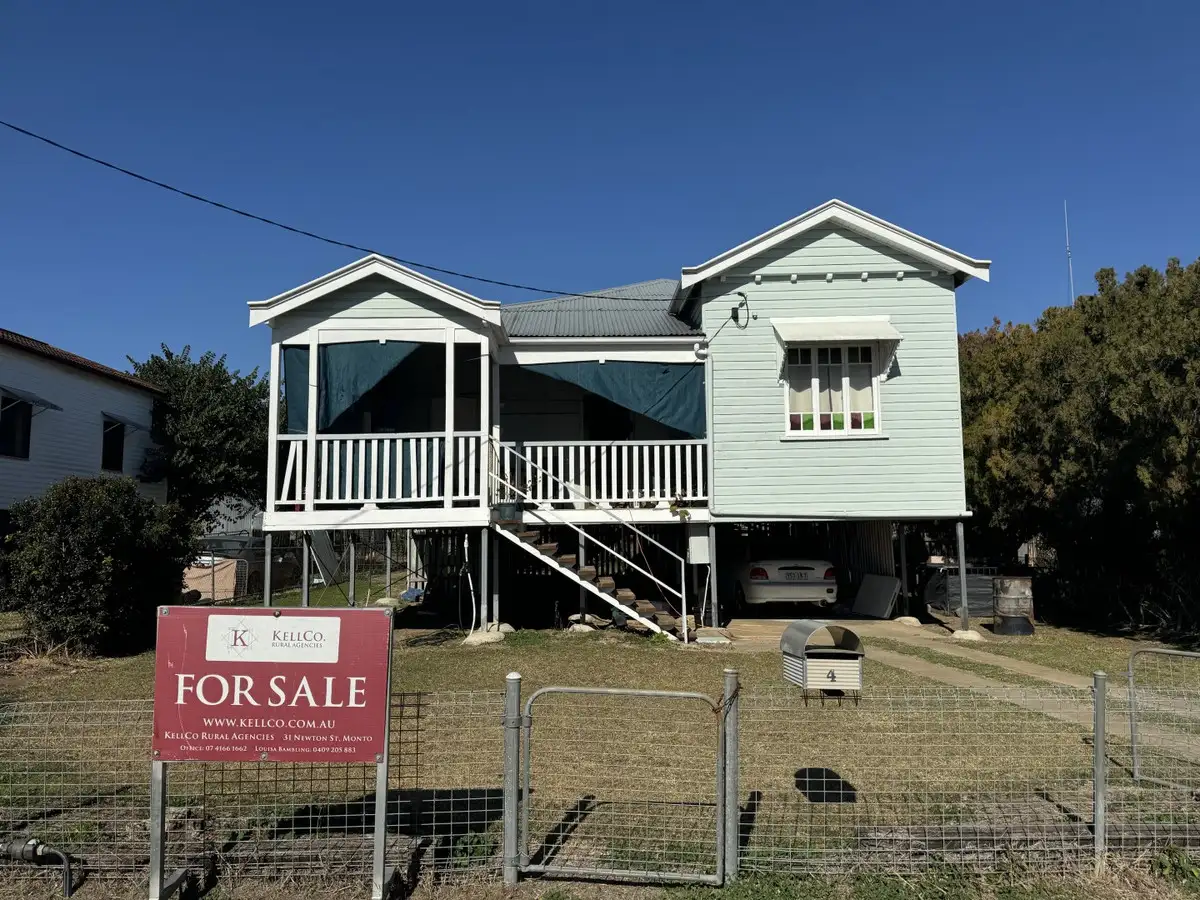 Main view of Homely house listing, 4 Kelvin Street, Monto QLD 4630