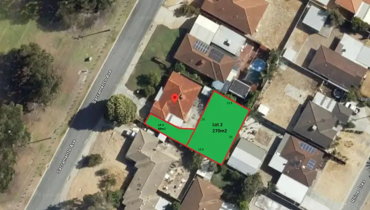 Main view of Homely land listing, LOT 2, 123 Sacramento Avenue, Beechboro WA 6063