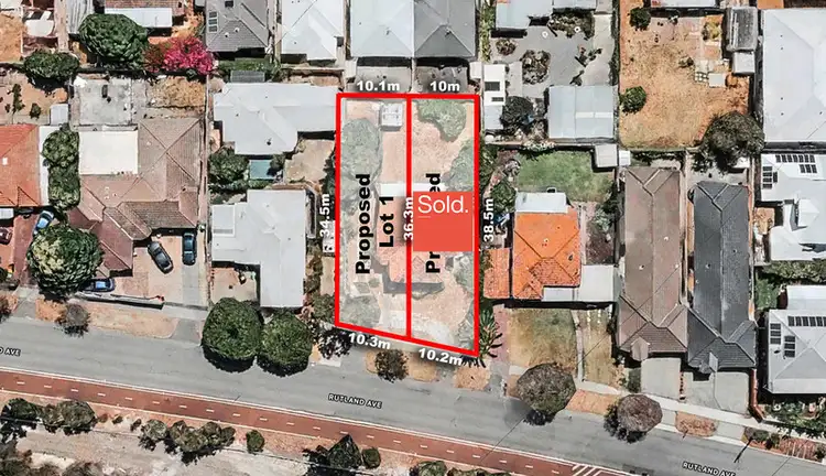 Main view of Homely land listing, LOT 1, 222 Rutland Avenue, Carlisle WA 6101