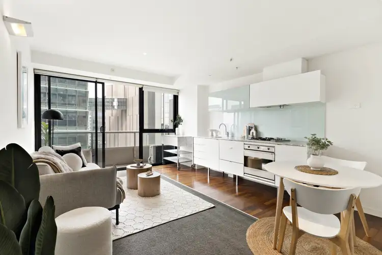 Main view of Homely apartment listing, 1402/280 Spencer Street, Melbourne VIC 3000