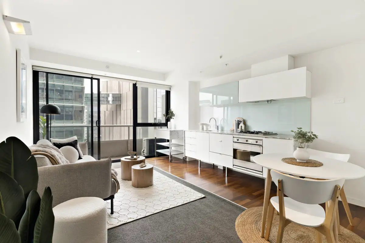 Main view of Homely apartment listing, 1402/280 Spencer Street, Melbourne VIC 3000