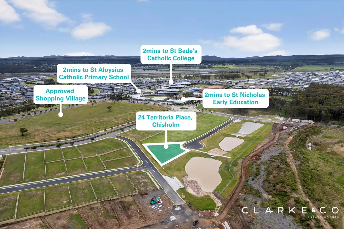 Main view of Homely land listing, 24 Territoria Place, Chisholm NSW 2322
