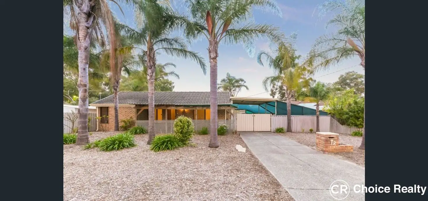 Main view of Homely house listing, 12 Jurien Way, Thornlie WA 6108