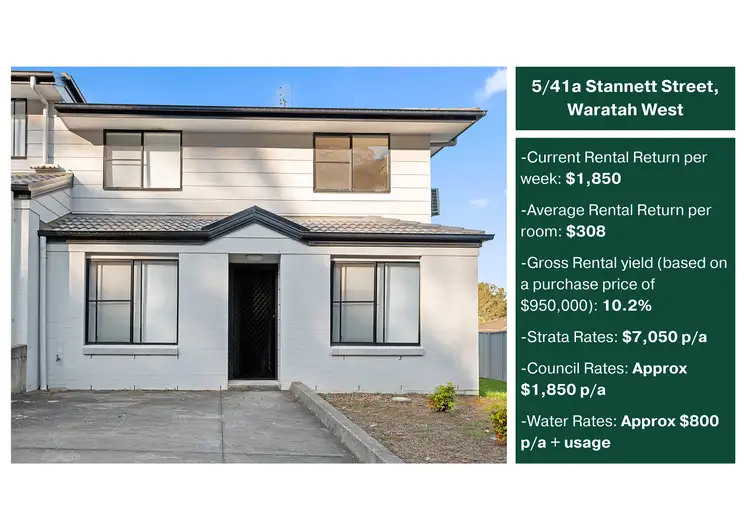 Main view of Homely townhouse listing, 5/41A Stannett Street, Waratah West NSW 2298