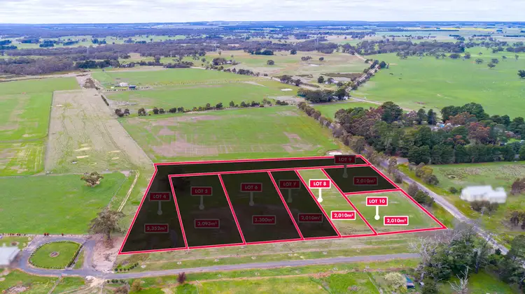 Main view of Homely land listing, LOT 8 and 10 Pearsons Road, Elaine VIC 3334