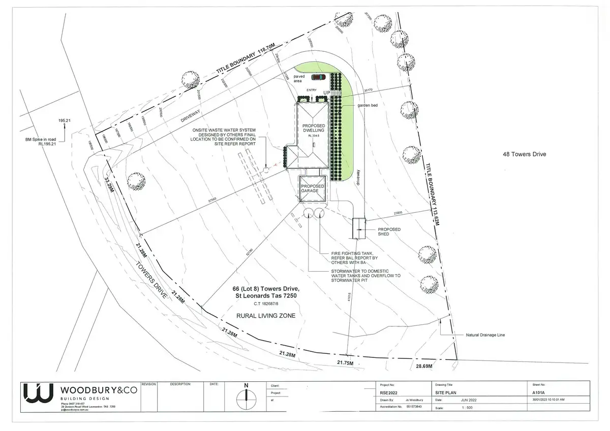 Main view of Homely land listing, 66 Towers Drive, St Leonards TAS 7250