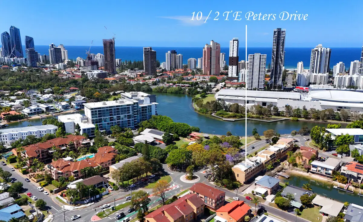 Main view of Homely apartment listing, 10/2 T E Peters Drive, Broadbeach Waters QLD 4218