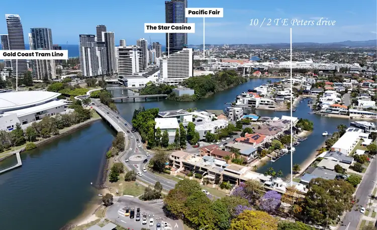 Second view of Homely apartment listing, 10/2 T E Peters Drive, Broadbeach Waters QLD 4218