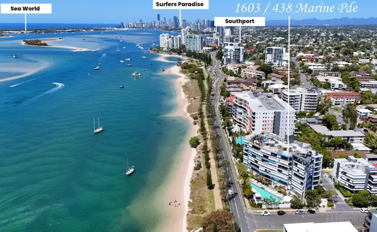 Sixth view of Homely apartment listing, 1603/438 Marine Parade, Biggera Waters QLD 4216