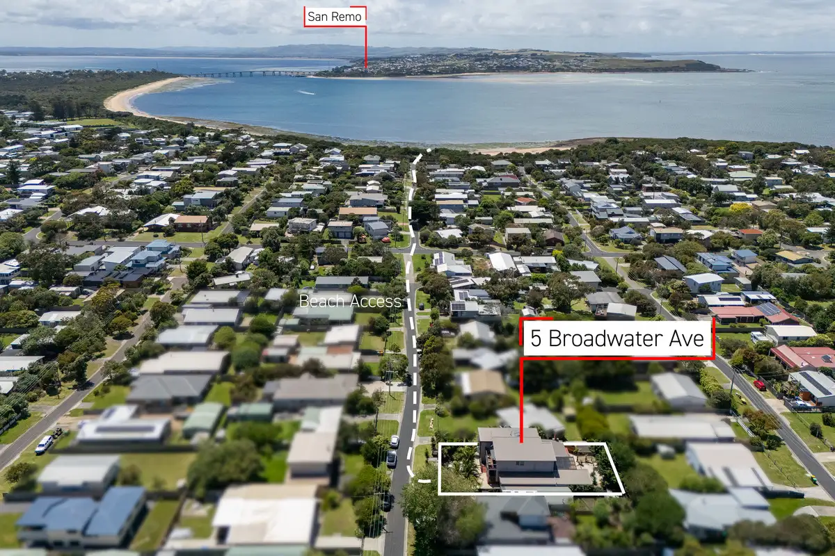 Main view of Homely house listing, 5 Broadwater Avenue, Cape Woolamai VIC 3925