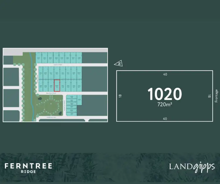 Main view of Homely land listing, LOT 1020, 18 Bracken Street, Ferntree Ridge, Drouin VIC 3818