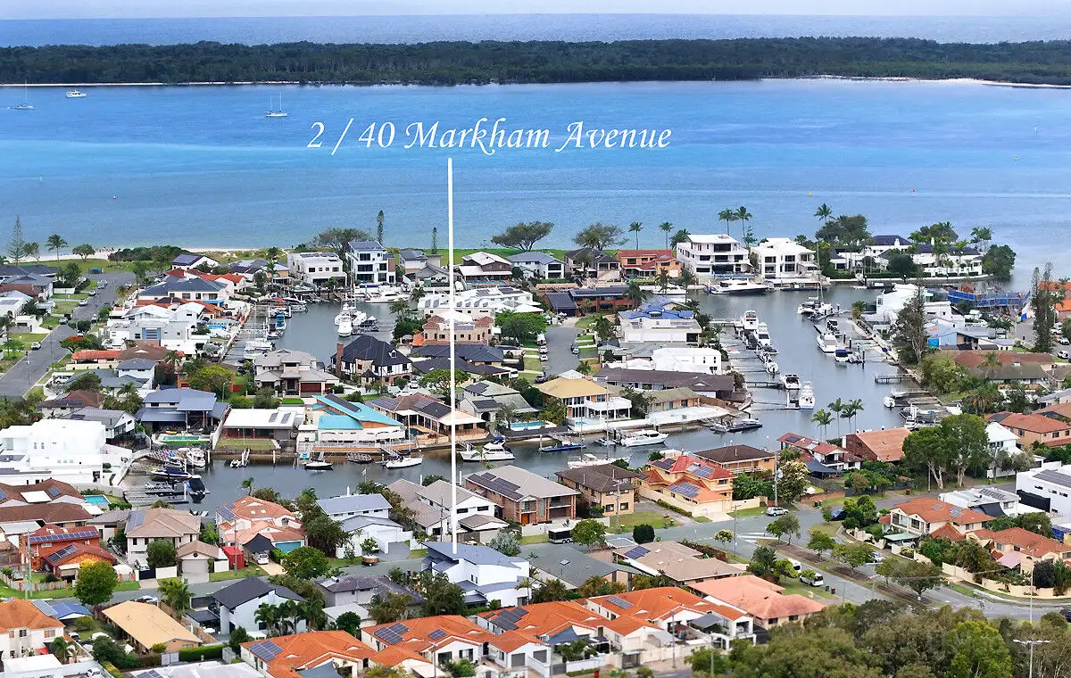 Main view of Homely semi-detached listing, 2/40 Markham Avenue, Runaway Bay QLD 4216