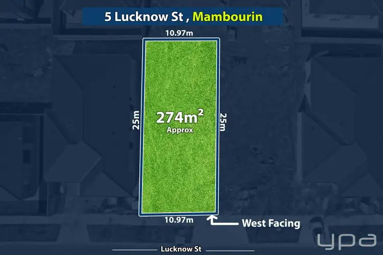 Main view of Homely land listing, 5 Lucknow Street, Mambourin VIC 3024