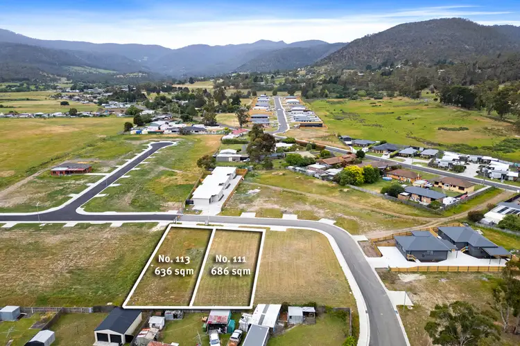 Second view of Homely land listing, 111 & 113 Benjamin Terrace, New Norfolk TAS 7140