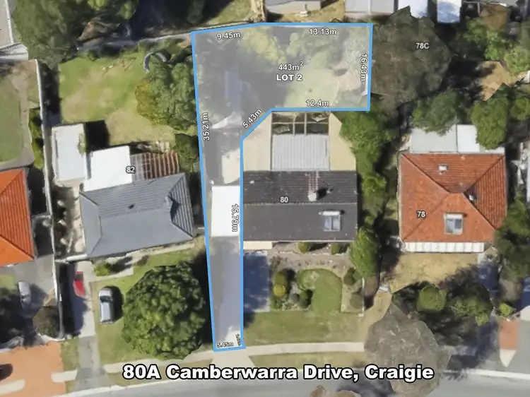 Main view of Homely land listing, 80A Camberwarra Drive, Craigie WA 6025