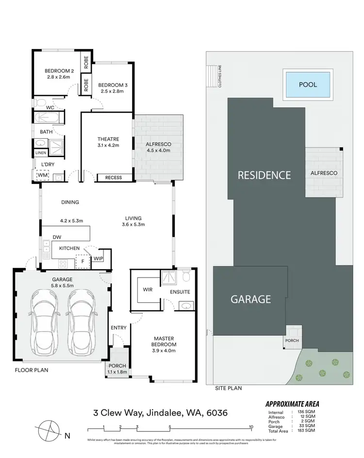 Fifth view of Homely house listing, 3 Clew Way, Jindalee WA 6036
