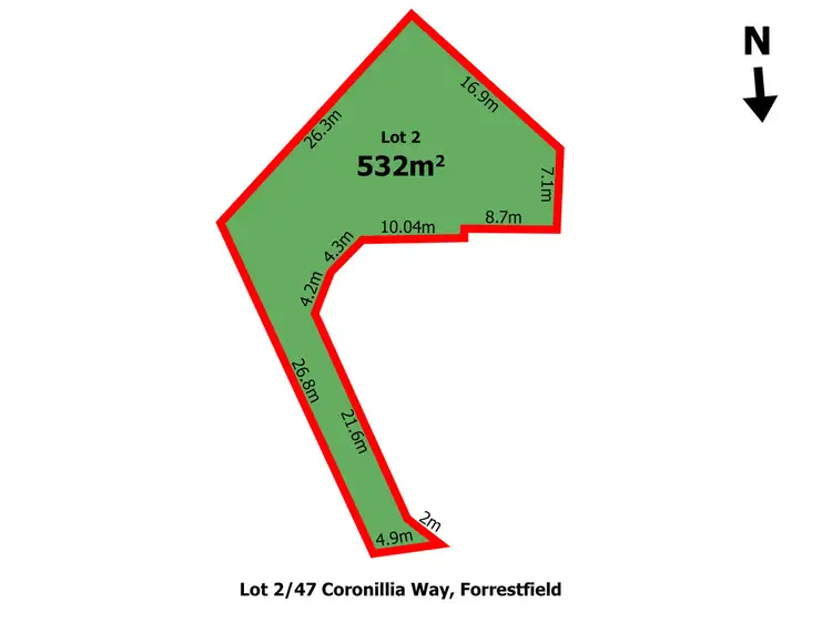 Main view of Homely land listing, LOT 2, 47 Coronilla, Forrestfield WA 6058