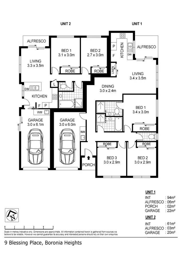 Main view of Homely house listing, 1 & 2/9 Blessing Place, Boronia Heights QLD 4124