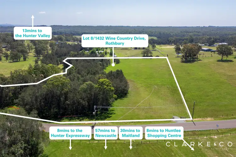 Main view of Homely land listing, LOT 8, 1432 Wine Country Drive, Rothbury NSW 2320