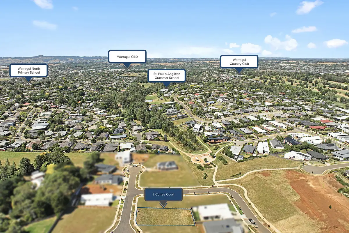 Main view of Homely land listing, 2 Correa Court, Warragul VIC 3820
