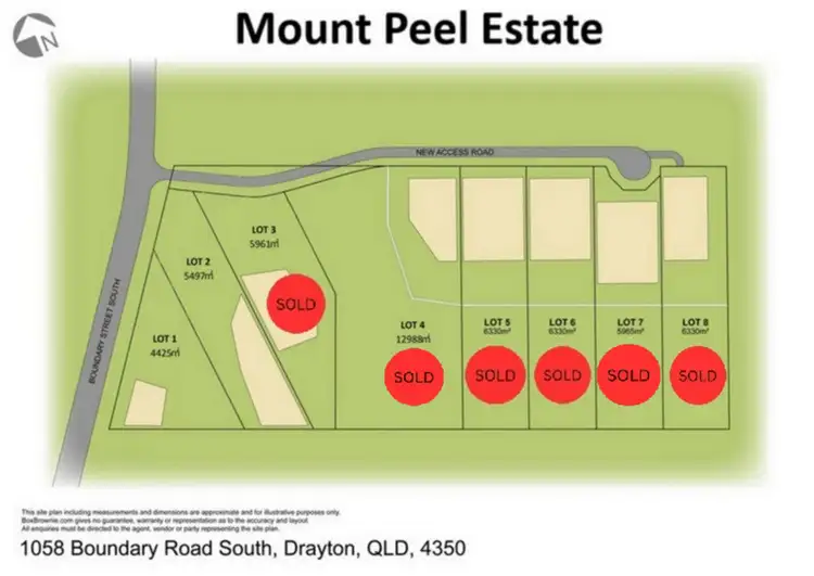 Fifth view of Homely land listing, LOT 4, 1058 Boundary Street South, Drayton QLD 4350