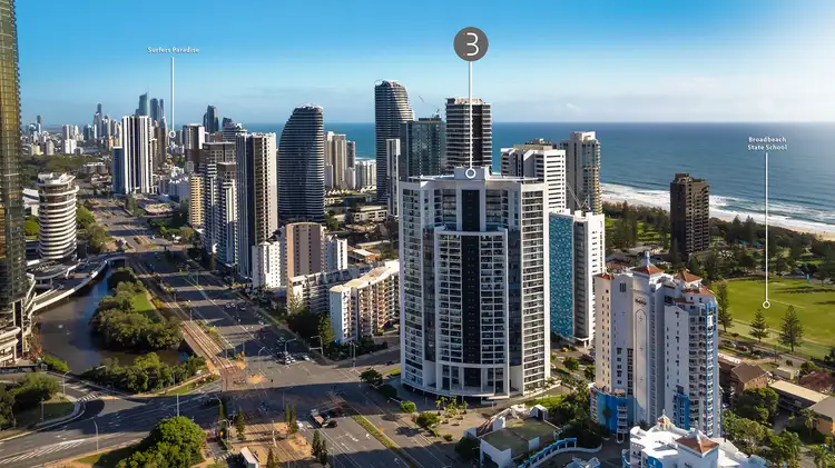 Main view of Homely apartment listing, 1804/22 Surf Parade, Broadbeach QLD 4218
