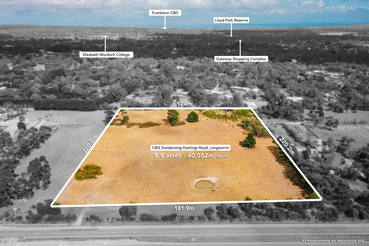 Main view of Homely land listing, 1365 Dandenong-Hastings Road, Langwarrin VIC 3910