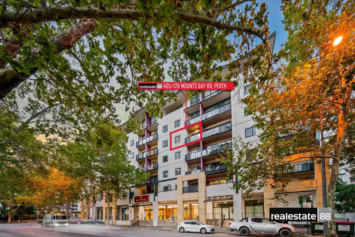 Main view of Homely apartment listing, 405/126 Mounts Bay Road, Perth WA 6000