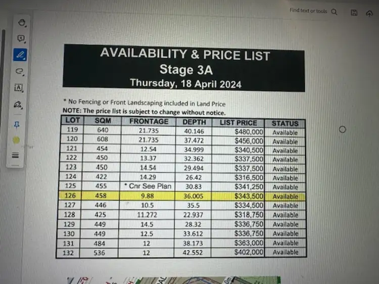 Second view of Homely land listing, LOT 126 Glenrock Road, Anketell WA 6167