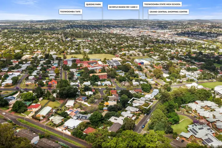 Third view of Homely semi-detached listing, 1 and 2/50 Rifle Range Road, Mount Lofty QLD 4350