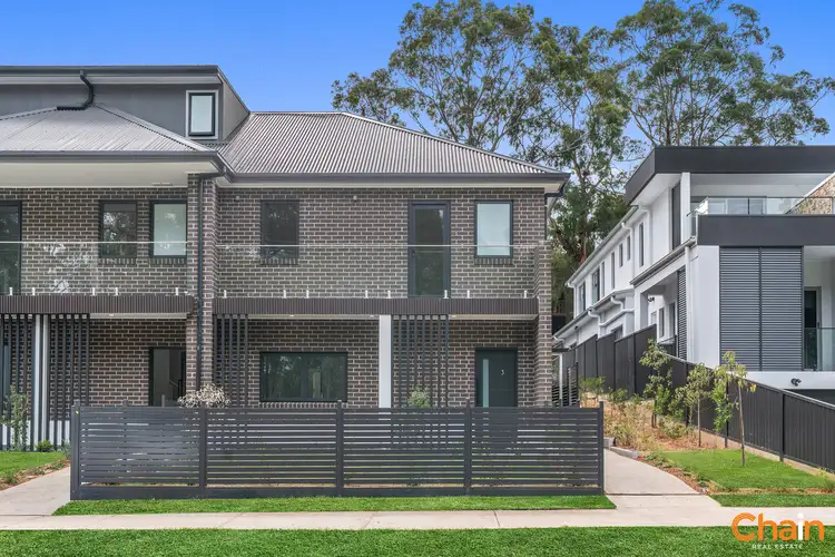 Main view of Homely townhouse listing, 3/59-61 Moffatts Drive, Dundas Valley NSW 2117