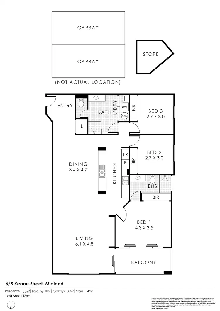Fifth view of Homely apartment listing, 6/5 Keane Street, Midland WA 6056