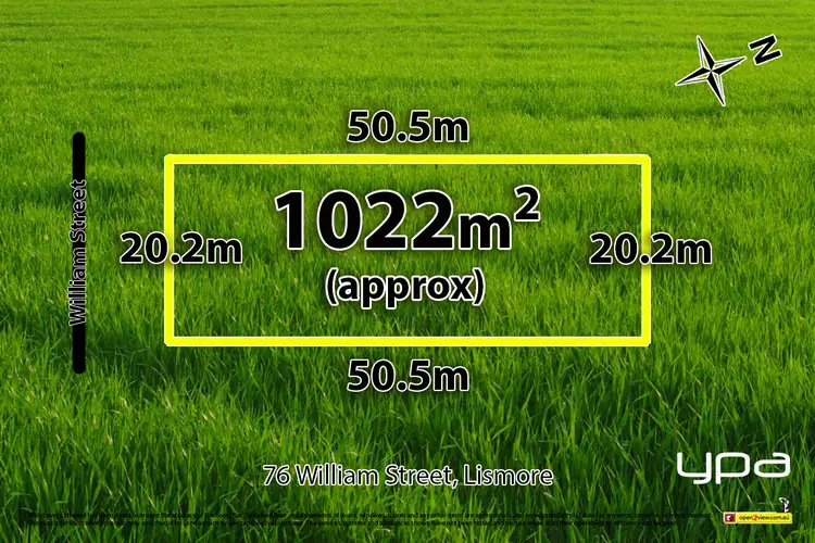 Main view of Homely land listing, 76 William Street, Lismore VIC 3324