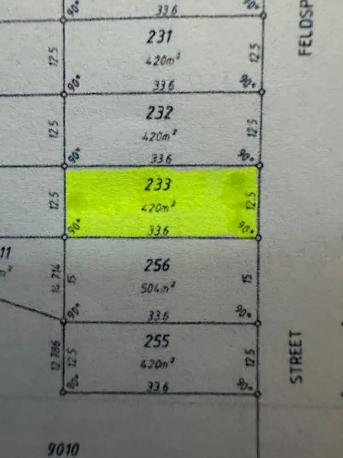 Main view of Homely land listing, LOT 233 Feldspar Street, Southern River WA 6110