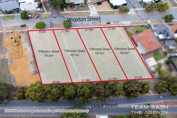 Main view of Homely land listing, 3, 5, 7 & 9 Wroxton Street, Midland WA 6056