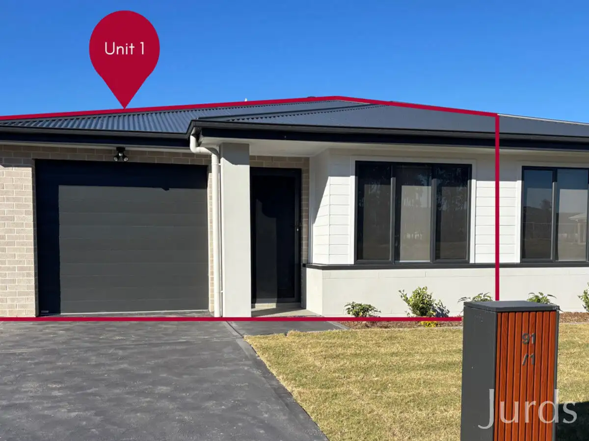 Main view of Homely semi-detached listing, 1/91 O'Shea Circuit, Cessnock NSW 2325